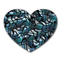 Old Spiderwebs On An Abstract Glass Heart Mousepads by BangZart