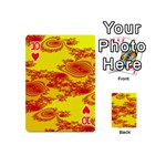 Floral Fractal Pattern Playing Cards 54 (Mini)  Front - Heart10