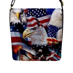 United States Of America Images Independence Day Flap Messenger Bag (l) 