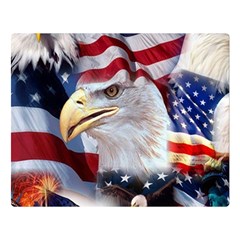 United States Of America Images Independence Day Double Sided Flano Blanket (large) 