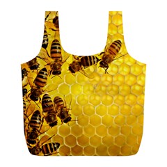 Honey Honeycomb Full Print Recycle Bags (l) 