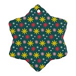 The Gift Wrap Patterns Ornament (Snowflake) Front