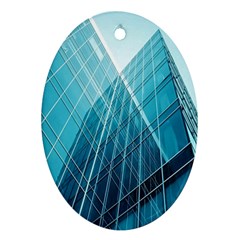 Glass Bulding Ornament (oval) by BangZart