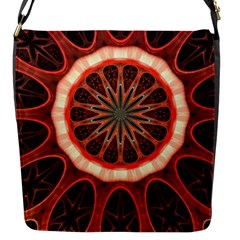 Circle Pattern Flap Messenger Bag (s)