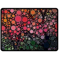 Circle Abstract Double Sided Fleece Blanket (large) 