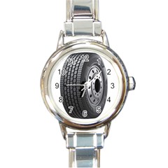 Tire Round Italian Charm Watch by BangZart