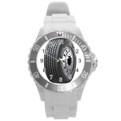 Tire Round Plastic Sport Watch (l) by BangZart