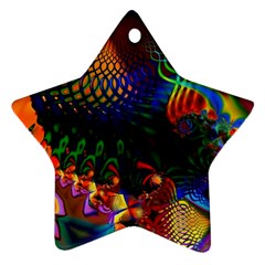 Colored Fractal Ornament (star) by BangZart