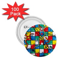 Snakes And Ladders 1 75  Buttons (100 Pack)  by BangZart