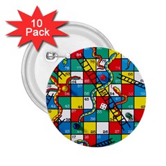 Snakes And Ladders 2 25  Buttons (10 Pack)  by BangZart