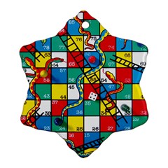 Snakes And Ladders Ornament (snowflake) by BangZart