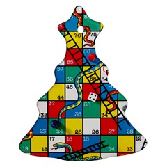 Snakes And Ladders Christmas Tree Ornament (two Sides) by BangZart