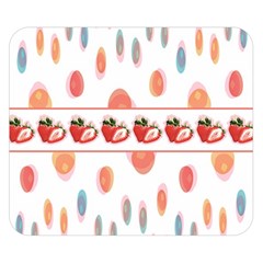 Strawberries Double Sided Flano Blanket (small)  by SuperPatterns