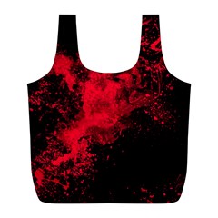 Red Smoke Full Print Recycle Bags (l)  by berwies