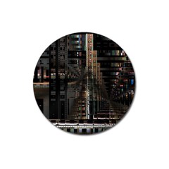 Blacktechnology Circuit Board Electronic Computer Magnet 3  (round) by BangZart