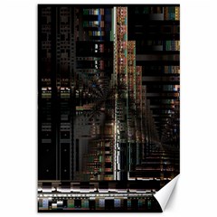 Blacktechnology Circuit Board Electronic Computer Canvas 12  X 18   by BangZart