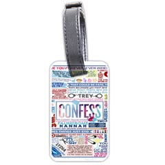 Book Collage Based On Confess Luggage Tags (one Side)  by BangZart