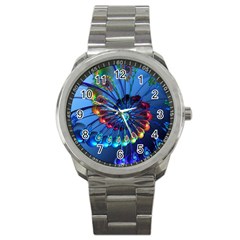 Top Peacock Feathers Sport Metal Watch by BangZart
