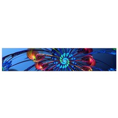 Top Peacock Feathers Flano Scarf (small)