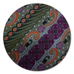 Batik Art Pattern  Magnet 5  (Round) Front