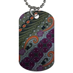 Batik Art Pattern  Dog Tag (one Side)