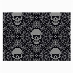 Dark Horror Skulls Pattern Large Glasses Cloth (2-side)