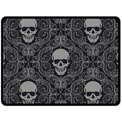 Dark Horror Skulls Pattern Fleece Blanket (large)  by BangZart