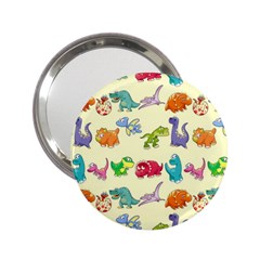 Group Of Funny Dinosaurs Graphic 2 25  Handbag Mirrors by BangZart