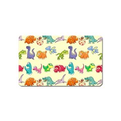 Group Of Funny Dinosaurs Graphic Magnet (name Card) by BangZart