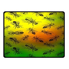 Insect Pattern Double Sided Fleece Blanket (small) 