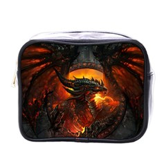 Dragon Legend Art Fire Digital Fantasy Mini Toiletries Bags by BangZart