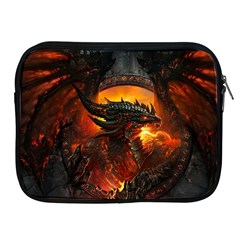 Dragon Legend Art Fire Digital Fantasy Apple Ipad 2/3/4 Zipper Cases by BangZart