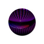 Glass Ball Texture Abstract Rubber Coaster (Round)  Front