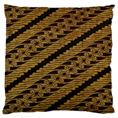 Traditional Art Indonesian Batik Standard Flano Cushion Case (two Sides)