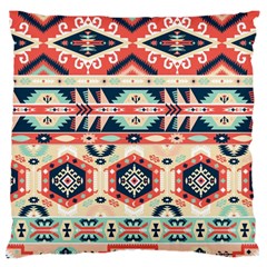 Aztec Pattern Large Flano Cushion Case (two Sides) by BangZart