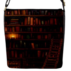 Books Library Flap Messenger Bag (s)