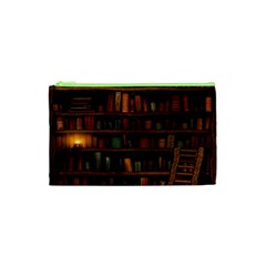 Books Library Cosmetic Bag (xs) by BangZart