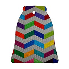 Charming Chevrons Quilt Ornament (bell) by BangZart