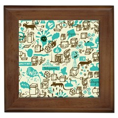 Telegramme Framed Tiles by BangZart