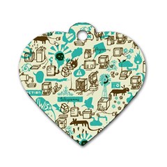 Telegramme Dog Tag Heart (one Side) by BangZart