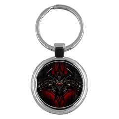 Black Dragon Grunge Key Chains (round)  by BangZart