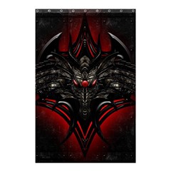 Black Dragon Grunge Shower Curtain 48  X 72  (small)  by BangZart