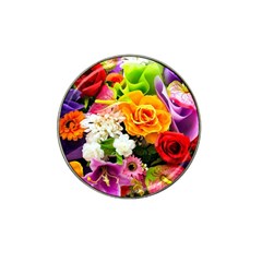 Colorful Flowers Hat Clip Ball Marker by BangZart