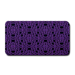 Triangle Knot Purple And Black Fabric Medium Bar Mats by BangZart