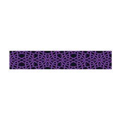 Triangle Knot Purple And Black Fabric Flano Scarf (mini) by BangZart