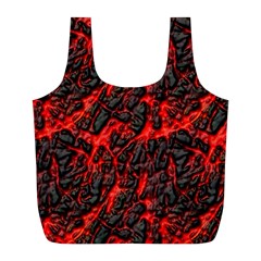 Volcanic Textures  Full Print Recycle Bags (l) 