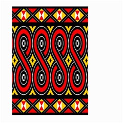 Toraja Traditional Art Pattern Large Garden Flag (two Sides)