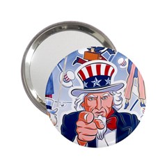 Independence Day United States Of America 2 25  Handbag Mirrors by BangZart