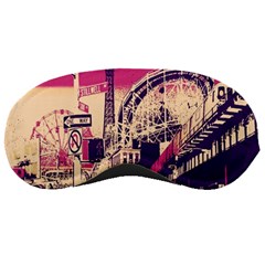 Pink City Retro Vintage Futurism Art Sleeping Masks by BangZart