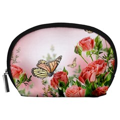 Flora Butterfly Roses Accessory Pouches (large) 